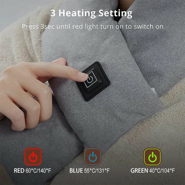 Intelligent Electric Heating Scarf Rechargeable Neck Warmer For Women and Men