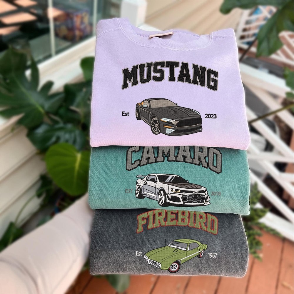Personalized Embroidered Car Name Photo Hoodie Car Lover Gift Fathers Day Gift