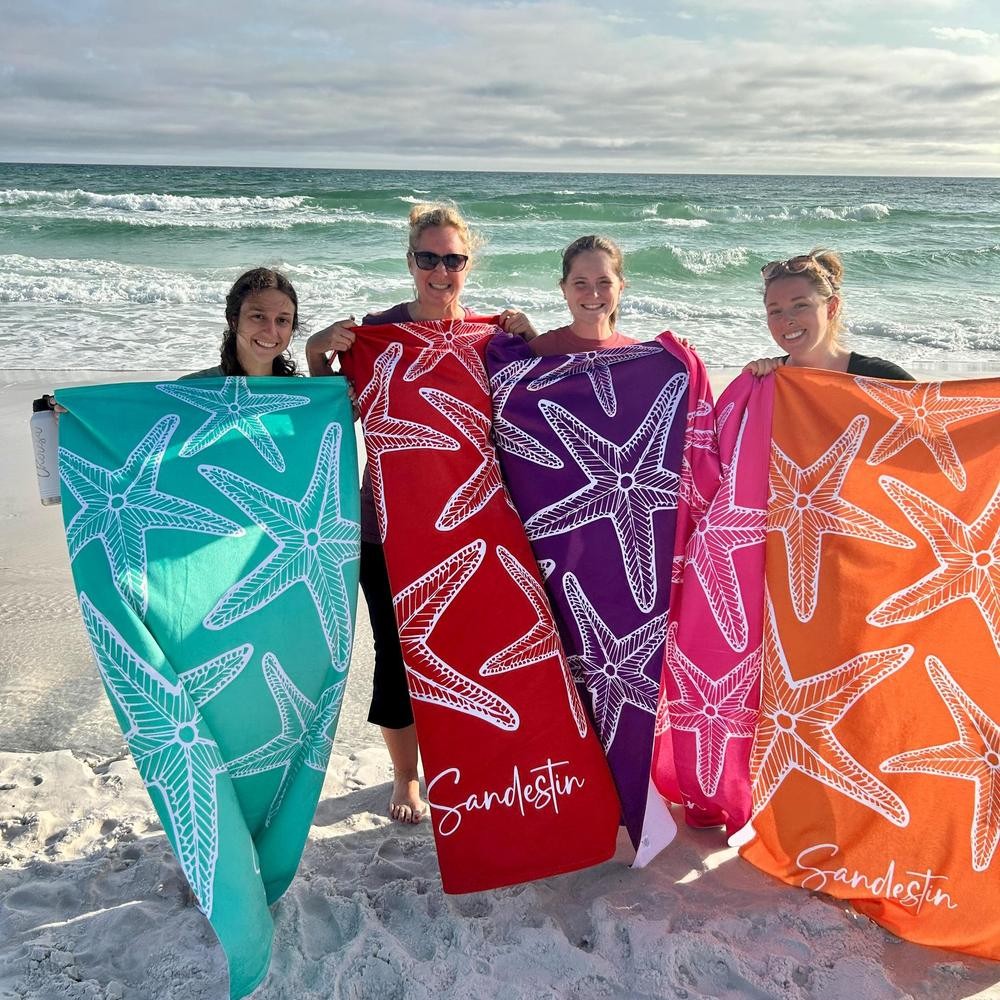 Personalized Name Starfish Beach Towel Summer Essentials Beach Towel Bachelorette Party Favors