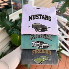Personalized Embroidered Car Name Photo Hoodie Car Lover Gift Fathers Day Gift