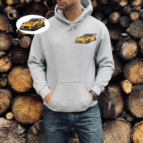 Personalized Car Photo Hoodie Car Lover Gift Gift For Boyfriend Casual Sweatshirt Fathers Day Gift