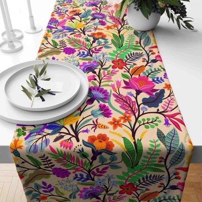 Floral Table Runner Flowers Print Table Runner Floral Rose Table Decoration Family Party Decor