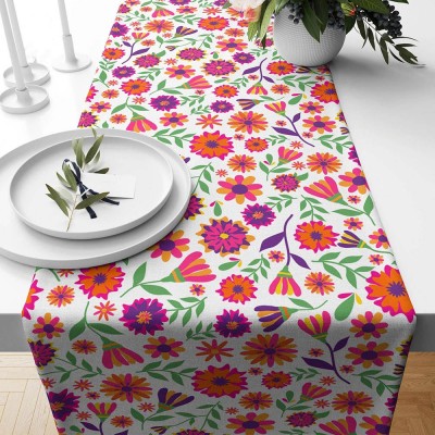 Floral Table Runner Flowers Print Table Runner Floral Rose Table Decoration Family Party Decor