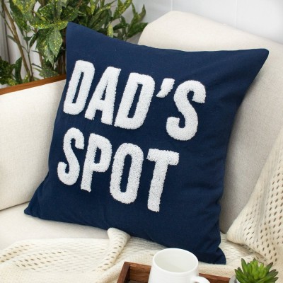 Personalized Embroidered Dad Pillow Cover Fathers Day Pop Punch Needle Throw Pillow Father's Day Gift