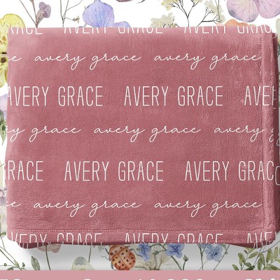 Personalized Baby Name Swaddle Hospital Blanket baby shower Gift