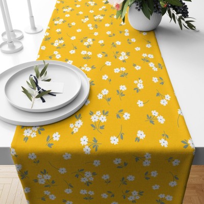 Spring Flowers Table Runner Daisy Floral Print Table Runner Wildflowers Table Decoration Family Party Decor