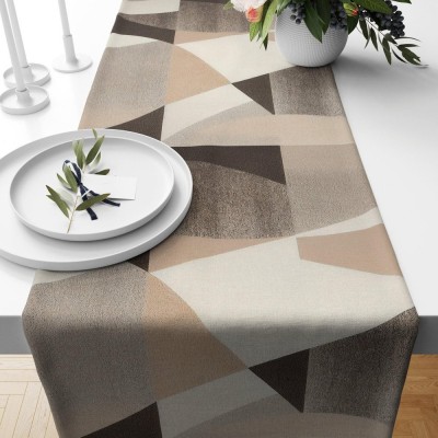 Minimalist Abstract Table Runner Retro Mid Century Party Table Runner Geometric Table Decoration Family Party Decor