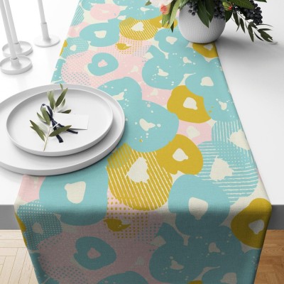 Retro Mid Century Table Runner Summer Party Table Runner Party Table Decoration Family Party Decor